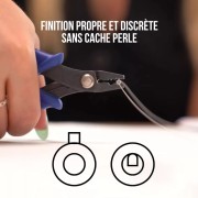 Perles rondes à écraser 3 mm - 2 en 1 - Placage Argent fin vieilli x25