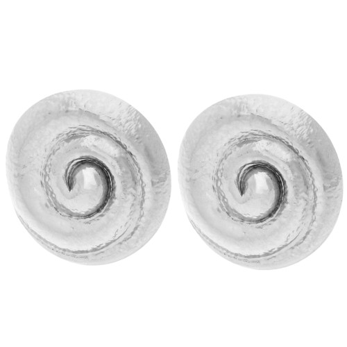 Clous d'oreilles coquillage 25 mm - Acier inoxydable 304 x2