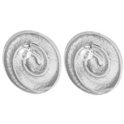 Clous d'oreilles coquillage 25 mm - Acier inoxydable 304 x2