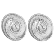 Clous d'oreilles coquillage 25 mm - Acier inoxydable 304 x2