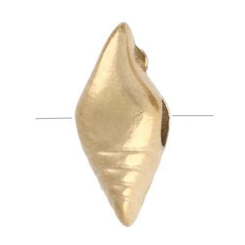 Perles coquillage 8x3.5 mm - Acier inoxydable 304 Doré x4