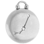 Breloque ronde réversible 17 mm signe du zodiaque Bélier - Acier inox 304 x1