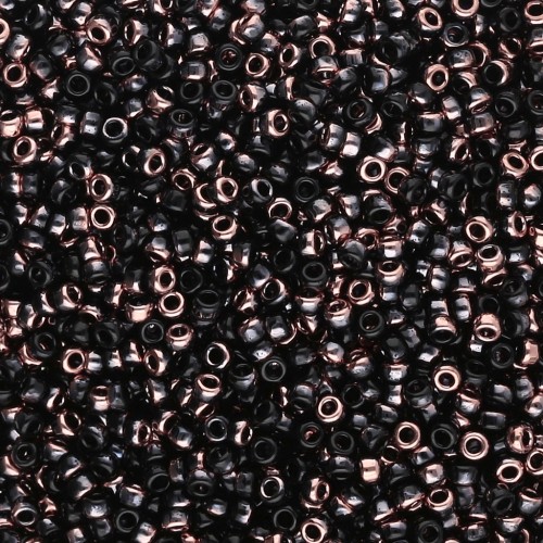 Rocaille Miyuki 15/0 55034 - Black Capri Gold x8g