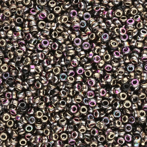 Rocaille Miyuki 15/0 55073 - Black California Green x8g