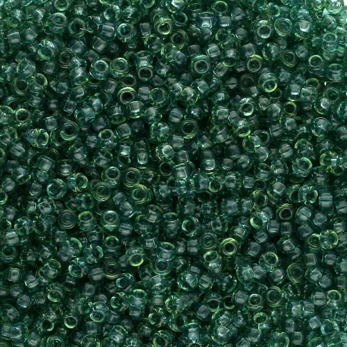 Rocaille Miyuki 15/0 1408 - Dyed Transparent Faye Green x8g