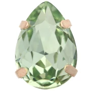 Cristal serti Aurora A4320 Drop 14x10 mm - Doré - Chrysolite x1