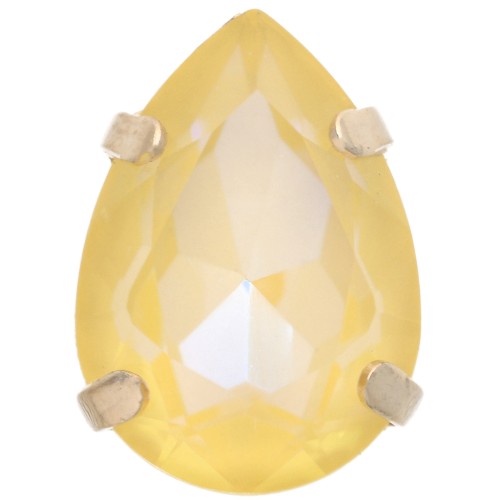 Cristal serti Aurora A4320 Drop 14x10 mm - Doré - Crystal Sunshine Delite x1