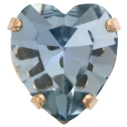 Cristal serti Aurora Coeur A4831 Antique Heart 11x10 mm - Doré - Light Sapphire x1