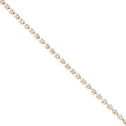 Chaîne strass en Laiton avec cristal taillé 3.20 mm - Doré - Crystal x50cm