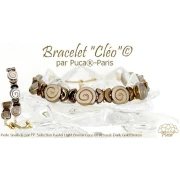 Perles escargot en verre 13 mm - Pastel Light Sapphire x6