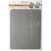 Tapis de perlage adhésif double face 31x22.5 cm - Beadsmith - Gris x1