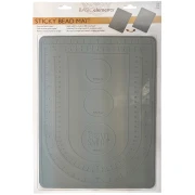 Tapis de perlage adhésif double face 31x22.5 cm - Beadsmith - Gris x1