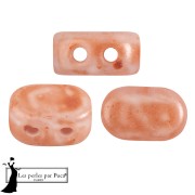 Perles en verre Lipsi® par Puca® 4x6 mm - Mishmash Peach x10g