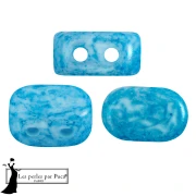 Perles en verre Lipsi® par Puca® 4x6 mm - Mishmash Turquoise x10g