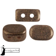 Perles en verre Lipsi® par Puca® 4x6 mm - Bronze Anthracite x10g