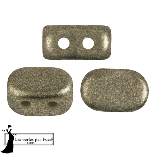 Perles en verre Lipsi® par Puca® 4x6 mm - Bronze Green x10g
