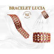 Perles en verre Lipsi® par Puca® 4x6 mm - Bronze Grey x10g
