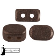 Crystal - Perles en verre Lipsi® par Puca® 4x6 mm - Bronze Maroon x10g Perles en verre Lipsi® par Puca® 4x6 mm - Bronze Maroon x10g