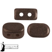 Perles en verre Lipsi® par Puca® 4x6 mm - Bronze Maroon x10g