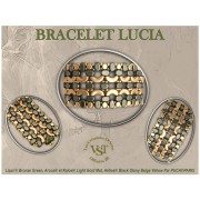 Perles en verre Lipsi® par Puca® 4x6 mm - Bronze Maroon x10g