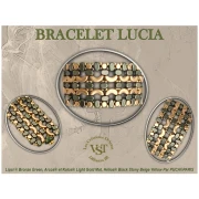 Perles en verre Lipsi® par Puca® 4x6 mm - Bronze Maroon x10g