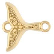 Intercalaire queue de sirene 17x16 mm - Doré à l'or fin x1