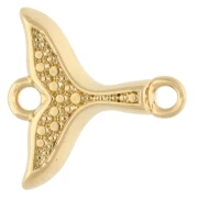 Intercalaire queue de sirene 17x16 mm - Doré à l'or fin x1