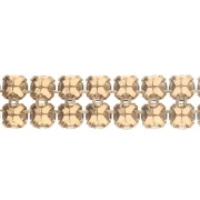 PureCrystal Crystal Mesh 40001 2 rangs 5.3 mm Reinvented Caribbean Green Doré x5cm