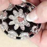 PureCrystal Crystal Mesh 40001 2 rangs 5.3 mm - Crystal Bronze - Doré x5cm