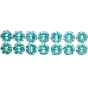 PureCrystal Crystal Mesh 40001 2 rangs 5.3mm - Reinvented Caribbean Green x5cm