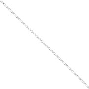 Chaîne maille Jaseron limée 1.35 mm - Argent 925 x50cm