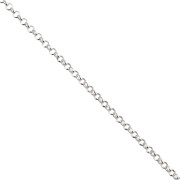 Chaîne maille Jaseron limée 1.7 mm - Argent 925 x50cm