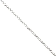 Chaîne maille Jaseron limée 1.7 mm - Argent 925 x50cm