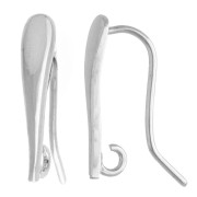 Crochet d'oreilles goutte 18 mm - Argent 925 x2