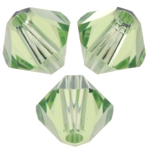 Toupies en cristal PureCrystal 5328 4 mm Peridot x50