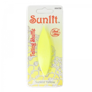 Navette - Tatting Shuttle Sunlit Sunkist Yellow x1