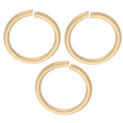 Anneaux ouverts 7x0.8 mm - Acier inoxydable 316L Doré x100