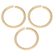 Anneaux ouverts 8x0.8 mm - Acier inoxydable 316L Doré x100