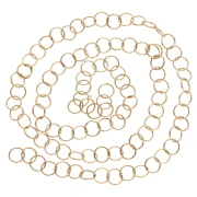 Anneaux ouverts 8x0.8 mm - Acier inoxydable 316L Doré x100