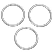 Aucune - Anneaux ouverts 8x0.8 mm - Acier inoxydable 316L x100 Anneaux ouverts 8x0.8 mm - Acier inoxydable 316L x100