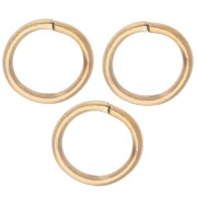 Anneaux ouverts 8x1 mm - Acier inoxydable 316L Doré x100