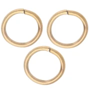 Anneaux ouverts 8x1 mm - Acier inoxydable 316L Doré x100
