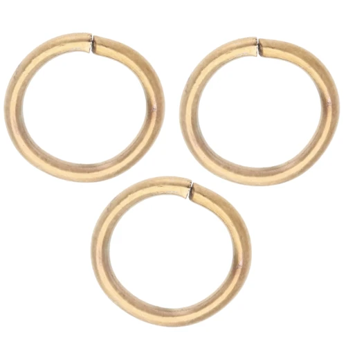 Anneaux ouverts 8x1 mm - Acier inoxydable 316L Doré x100