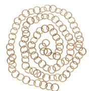 Anneaux ouverts 8x1 mm - Acier inoxydable 316L Doré x100