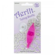 Navette - Tatting Shuttle Aerlit Sparkle Pink Pearls x1|raw }}
