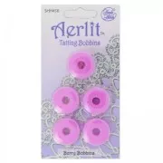 Assortiment de 5 Aerlit Tatting Bobbins Berry