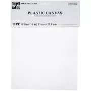 Feuilles Toiles Canevas Plastique à Broder et découper 21x27.9cm n°14 x2