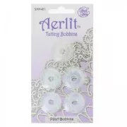 Assortiment de 5 Aerlit Tatting Bobbins Pearl