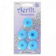 Assortiment de 5 Aerlit Tatting Bobbins Sky