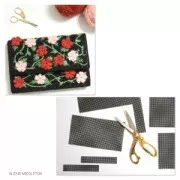 Base Canevas Plastique à Broder pour pochette et sac 33.5x35.5cm n°7